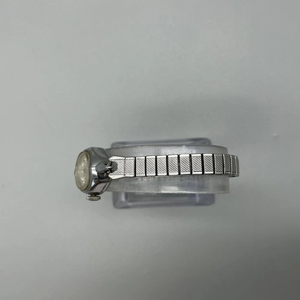 Vintage Guildcraft Gruen Womens Watch 17mm Swiss Cocktail Silver Manual Wind